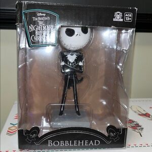 Disney Black and White Jack Skellington Bobblehead